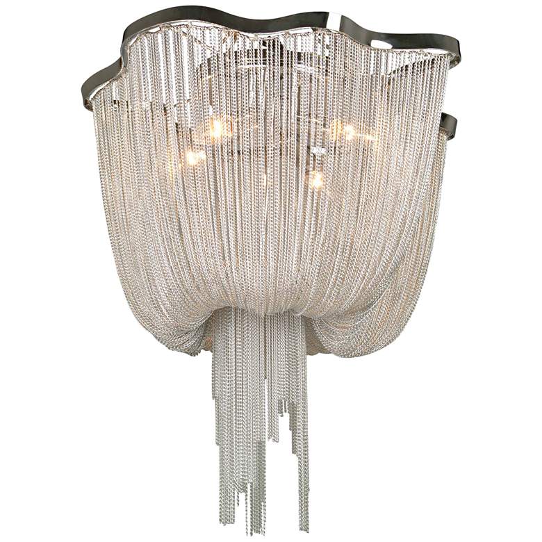 Image 1 Avenue Mulholland Dr. 20"W Polished Chrome Ceiling Light