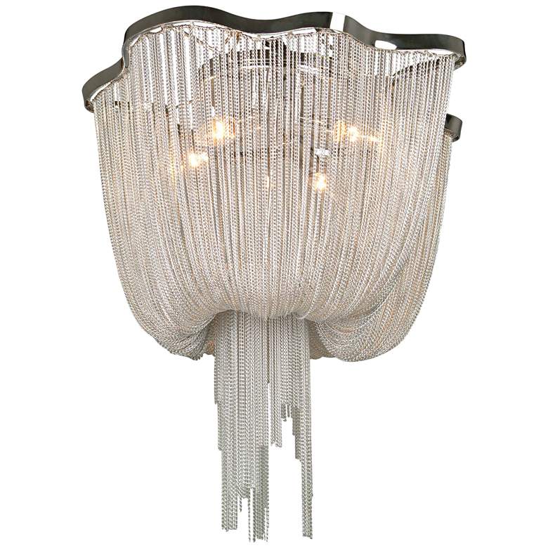 Image 1 Avenue Mulholland Dr. 20 inchW Polished Chrome Ceiling Light