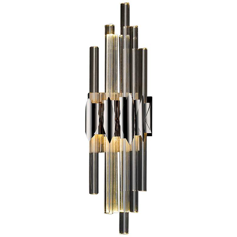 Image 1 Avenue Original Glacier 22 inch High Crystals Wall Sconce