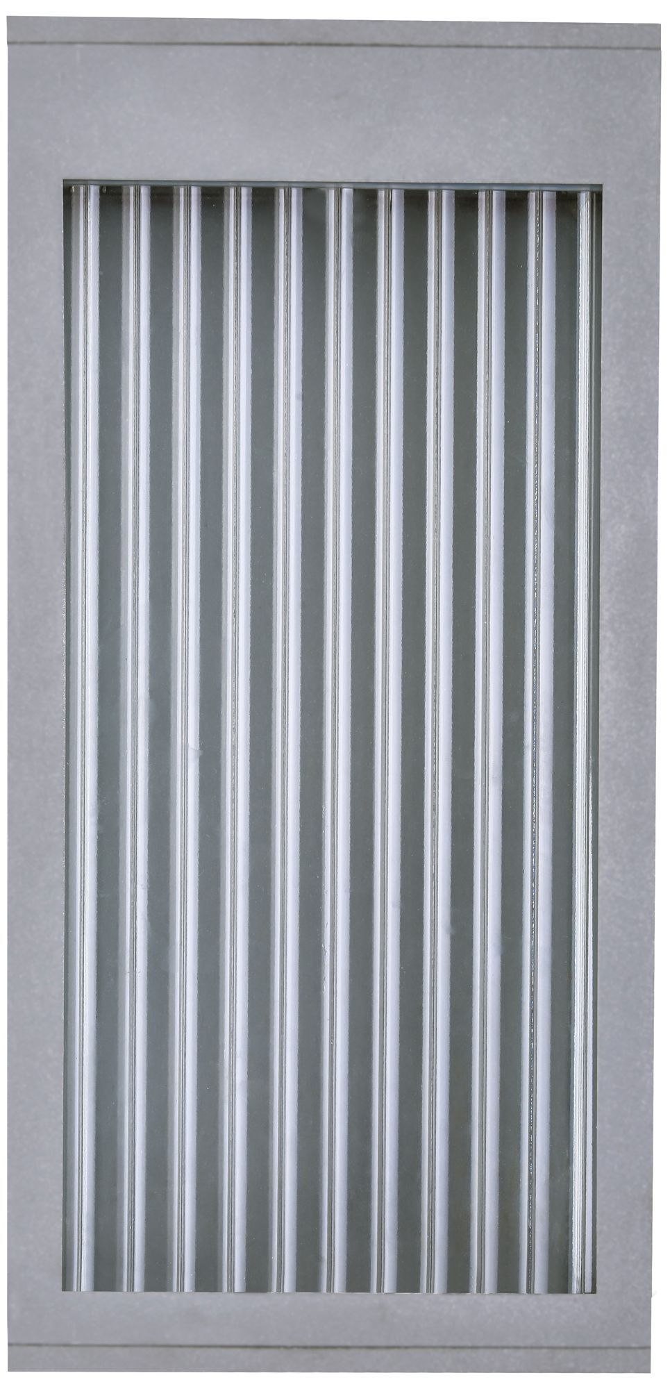 Avenue Outdoor 12"H 3000K LED Wall Sconce in Silver/Ribbed Glass