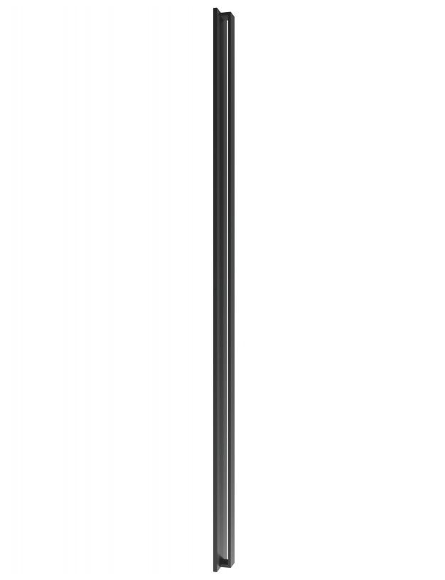 Image 2 Avenue Outdoor 12"W 3000K LED Pillar Mount in Black/Ribbed Glass more views