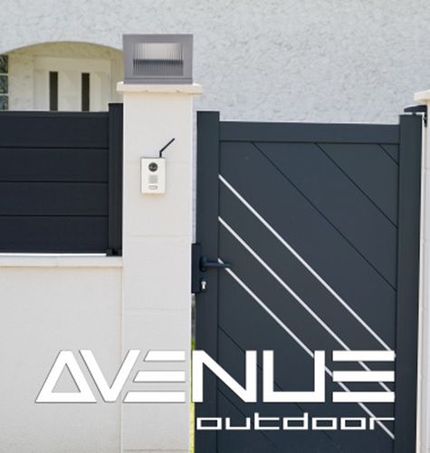 Image 4 Avenue Outdoor 12"W 3000K LED Pillar Mount in Silver/Ribbed Glass more views