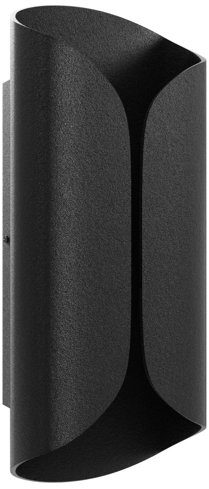 Avenue Outdoor 14"H Curved Frame LED Wall Sconce in Black