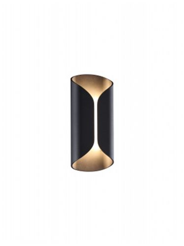 Image 2 Avenue Outdoor 14"H Curved Frame LED Wall Sconce in Black more views