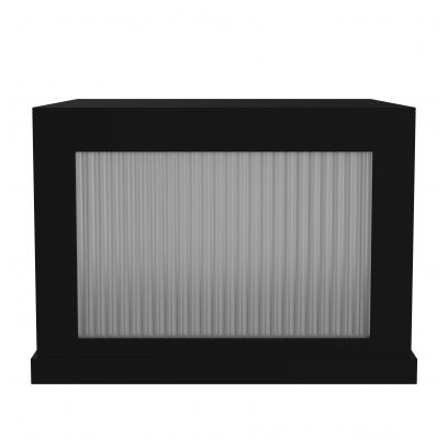 Image 3 Avenue Outdoor 14"W 3000K LED Pillar Mount in Black/Ribbed Glass more views