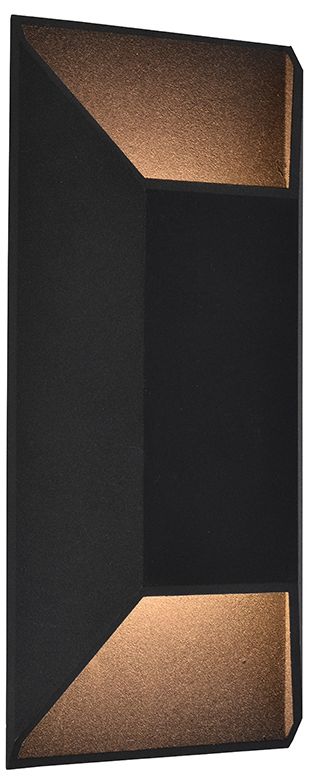 Avenue Outdoor 16"H Rectangular 3000K LED Wall Sconce in Black