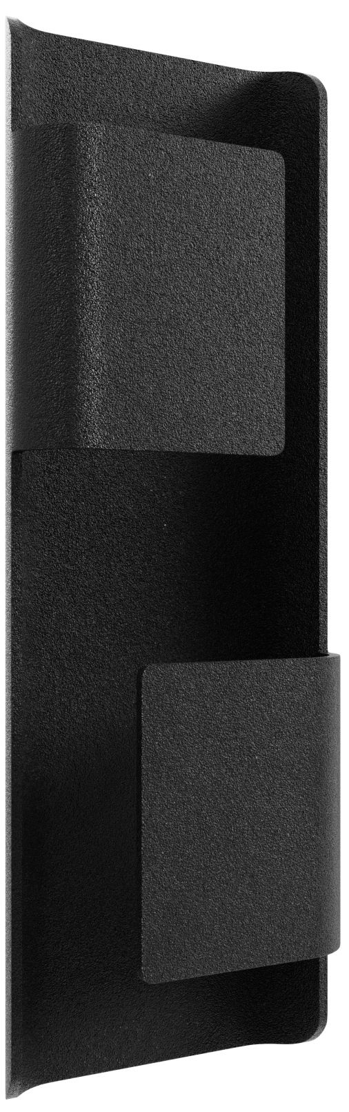 Avenue Outdoor 18"H 2-Panel LED Wall Sconce in Black