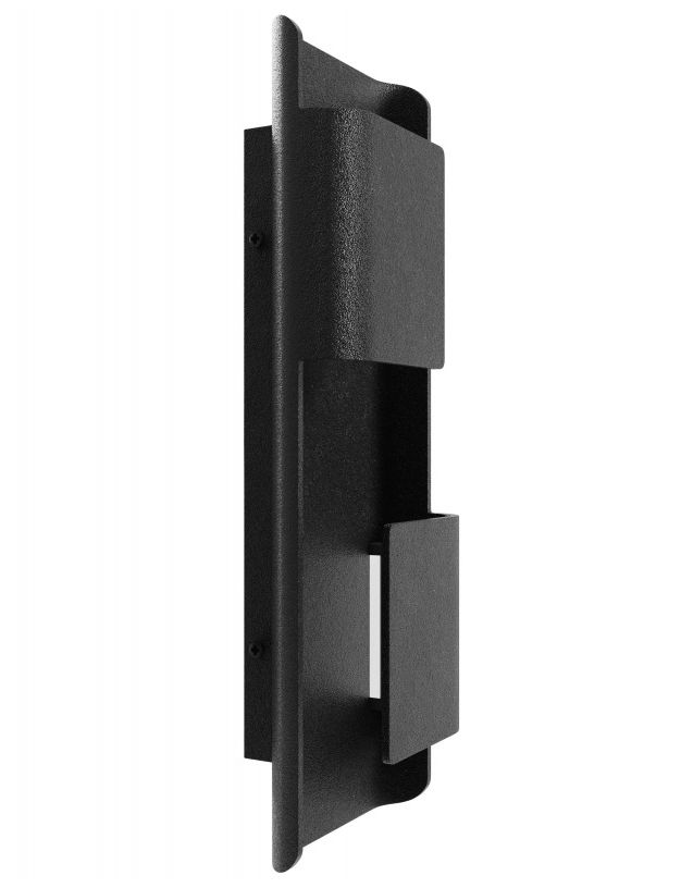 Image 2 Avenue Outdoor 18"H 2-Panel LED Wall Sconce in Black more views