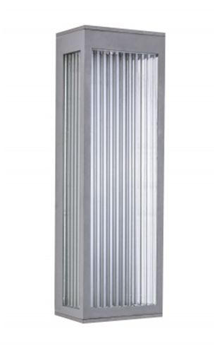Image 3 Avenue Outdoor 18"H 3000K LED Wall Sconce in Silver/Ribbed Glass more views