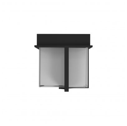 Image 5 Avenue Outdoor 18"H Faux Wood Grain LED Wall Sconce in Black more views