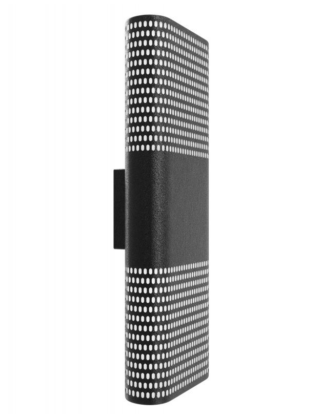 Image 2 Avenue Outdoor 18"H LED Wall Sconce with Perforated Black Frame more views