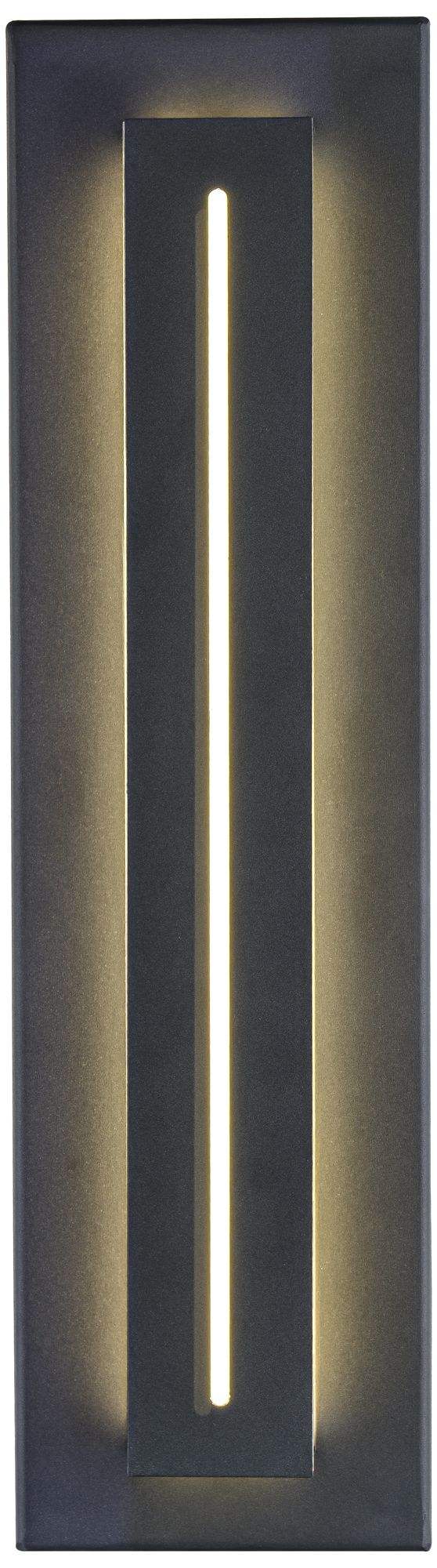 Avenue Outdoor 18"H Raised Panel LED Wall Sconce in Black