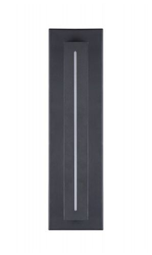 Image 2 Avenue Outdoor 18"H Raised Panel LED Wall Sconce in Black more views