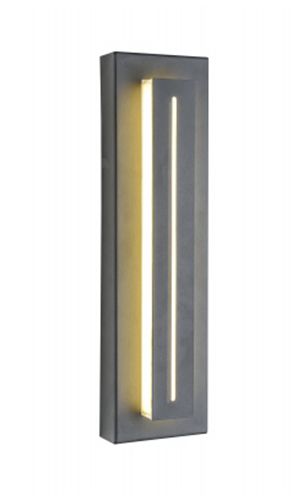 Image 3 Avenue Outdoor 18"H Raised Panel LED Wall Sconce in Black more views