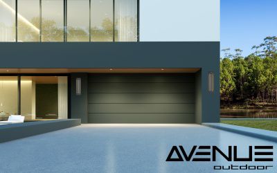 Image 4 Avenue Outdoor 18"H Raised Panel LED Wall Sconce in Black more views
