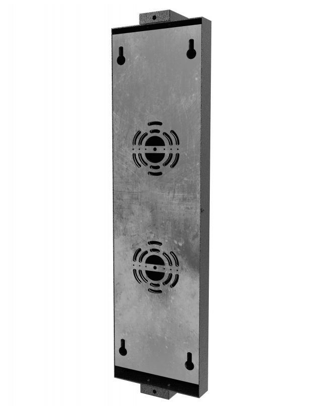 Image 3 Avenue Outdoor 18"H White Textured Panel LED Wall Sconce in Black more views