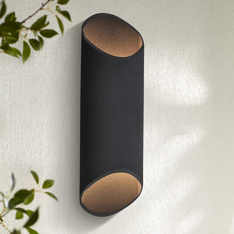 Image 1 Avenue Outdoor 20" High Black LED Outdoor Wall Light