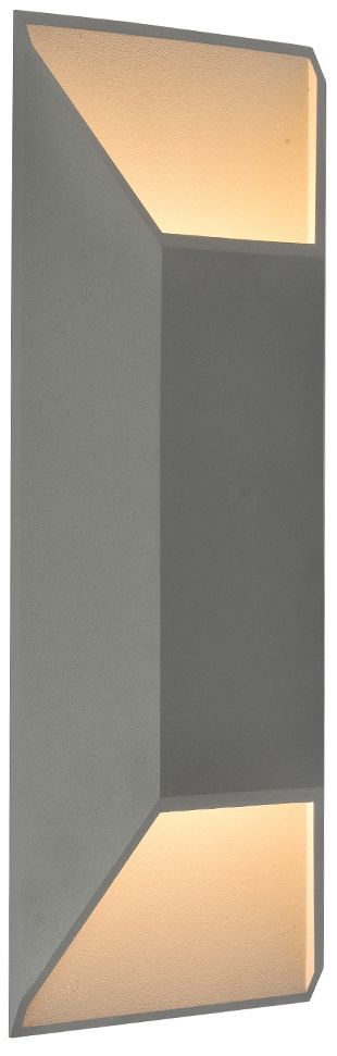 Avenue Outdoor 20"H Rectangular Up/Down 3000K LED Sconce Silver