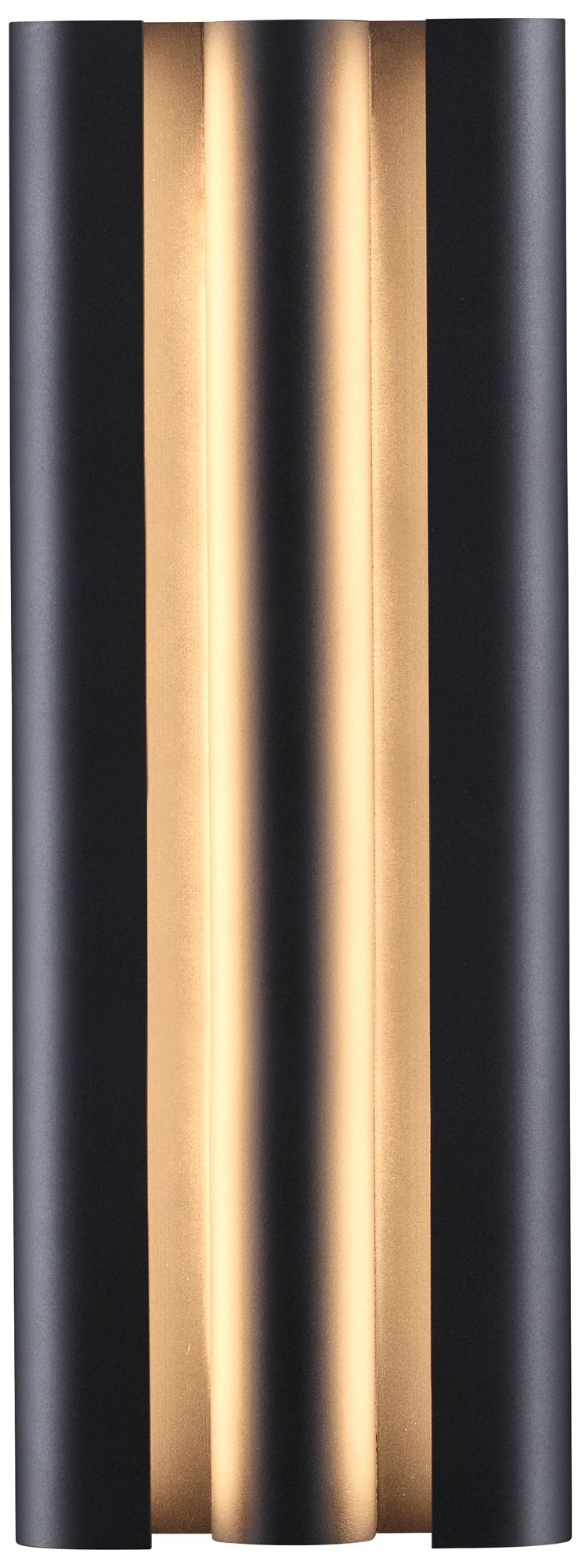 Avenue Outdoor 23"H Black Ripple Frame LED Wall Sconce in Black