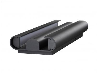 Image 3 Avenue Outdoor 23"H Black Ripple Frame LED Wall Sconce in Black more views