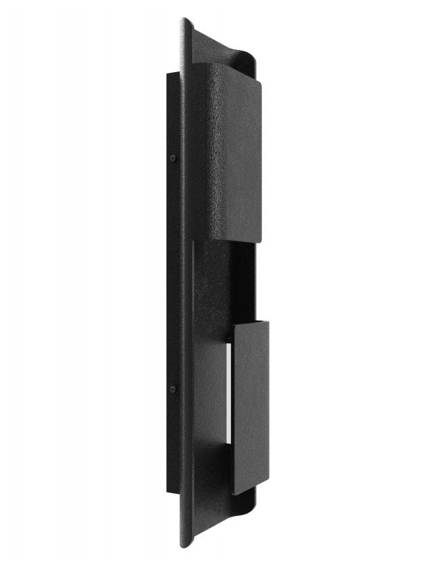 Image 2 Avenue Outdoor 24"H 2-Panel LED Wall Sconce in Black more views