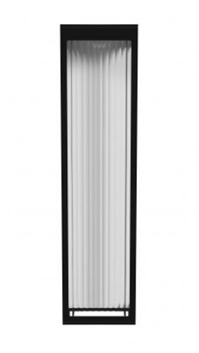 Image 2 Avenue Outdoor 24"H 3000K LED Wall Sconce in Black/Ribbed Glass more views
