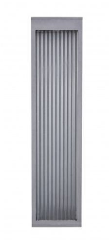 Image 2 Avenue Outdoor 24"H 3000K LED Wall Sconce in Silver/Ribbed Glass more views