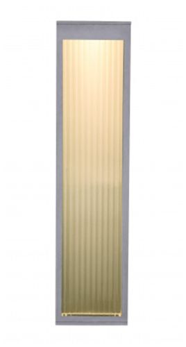 Image 3 Avenue Outdoor 24"H 3000K LED Wall Sconce in Silver/Ribbed Glass more views