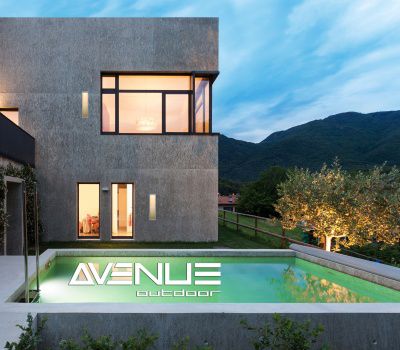 Image 5 Avenue Outdoor 24"H 3000K LED Wall Sconce in Silver/Ribbed Glass more views