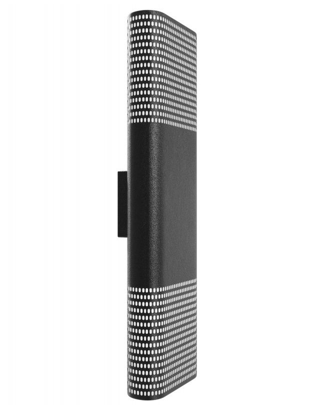 Image 2 Avenue Outdoor 24"H LED Wall Sconce with Perforated Black Frame more views