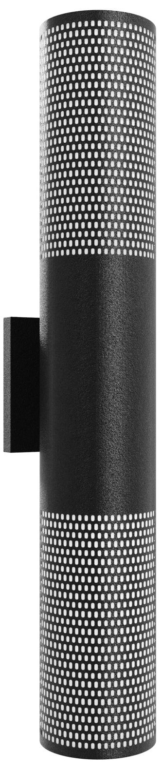 Avenue Outdoor 24"H Up/Down LED Sconce with Perf. Black Frame