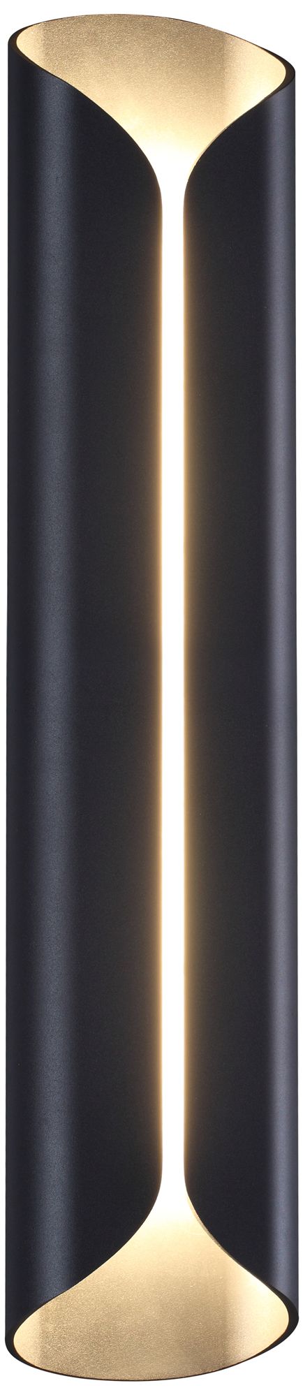 Avenue Outdoor 30"H Curved Frame LED Wall Sconce in Black