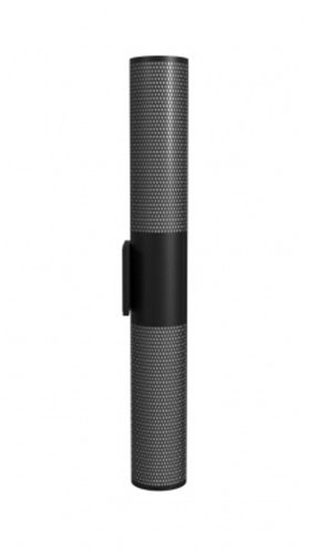 Image 4 Avenue Outdoor 36"H Cylindrical LED Sconce with Perf. Black Frame more views