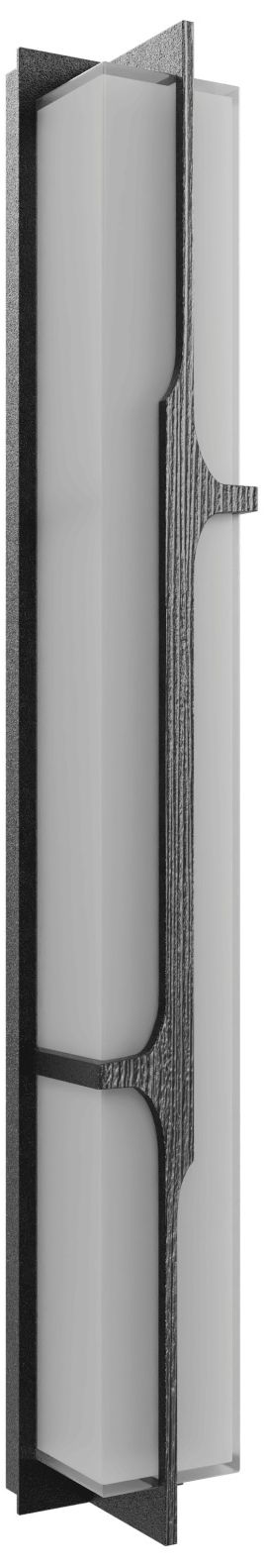 Avenue Outdoor 36"H Faux Wood Grain LED Wall Sconce in Black
