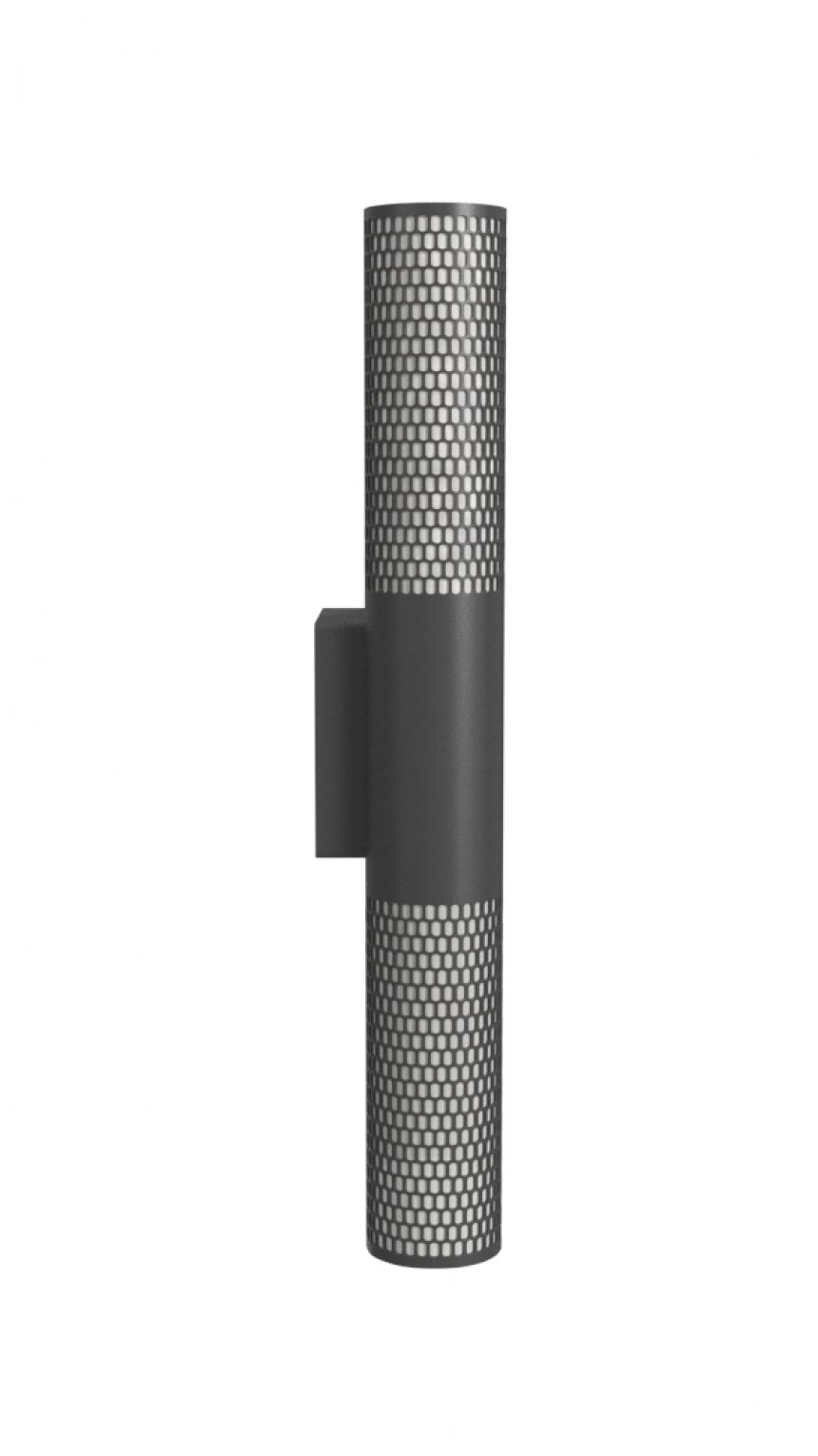 Image 4 Avenue Outdoor 36"H LED Wall Sconce with Perforated Black Frame more views