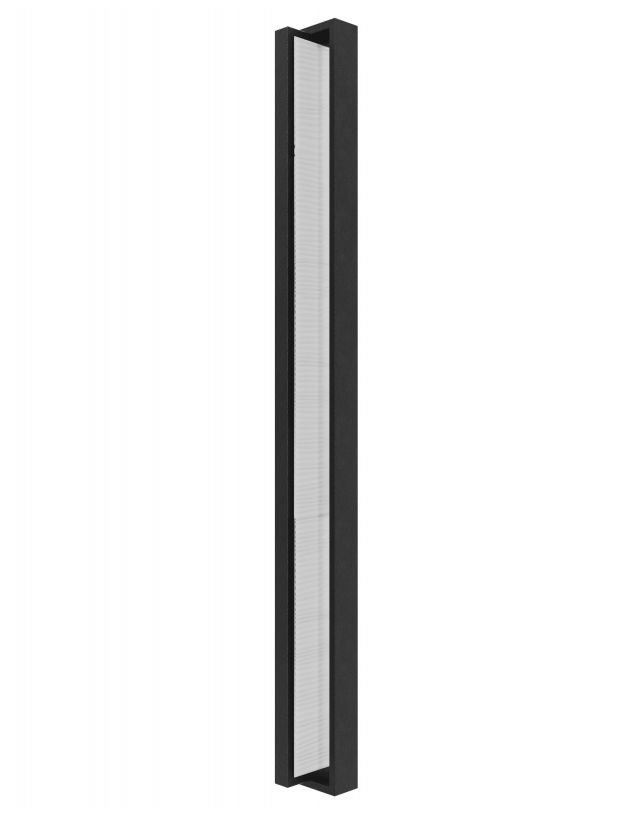 Image 2 Avenue Outdoor 36"H White Textured Panel LED Wall Sconce in Black more views