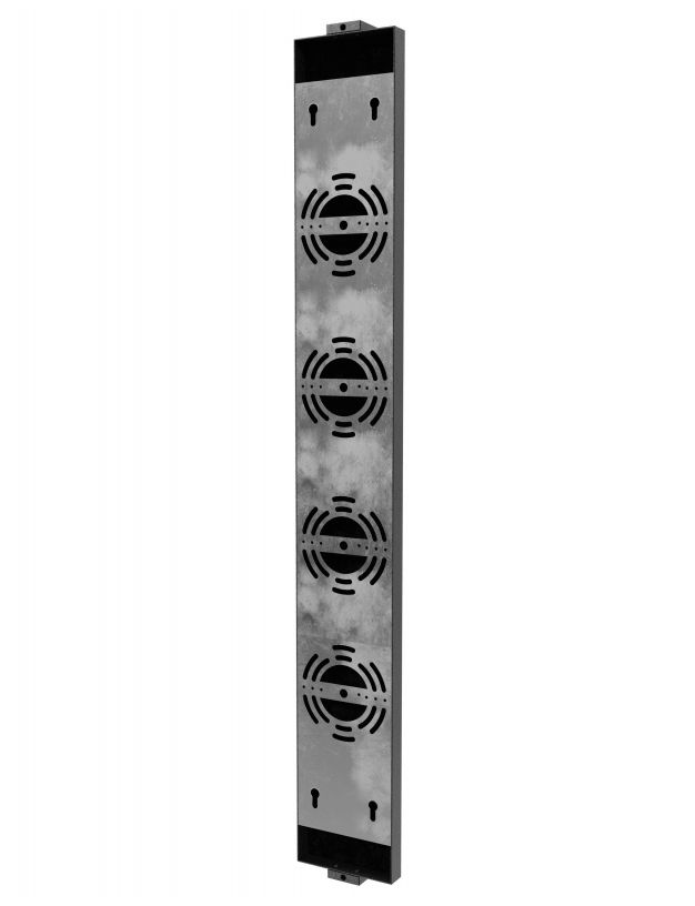 Image 3 Avenue Outdoor 36"H White Textured Panel LED Wall Sconce in Black more views