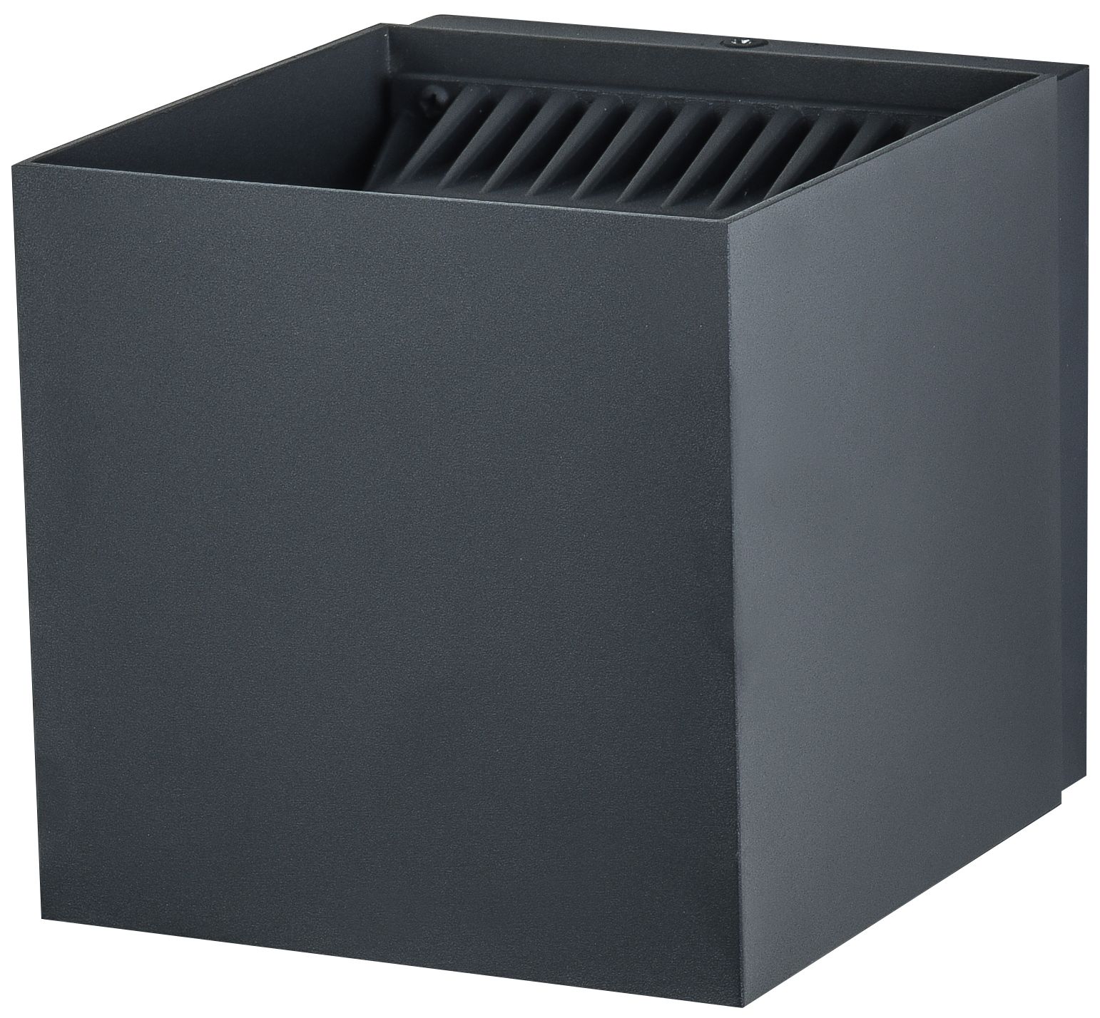 Avenue Outdoor 5"W Cube Up/Down 3000K LED Wall Sconce in Black