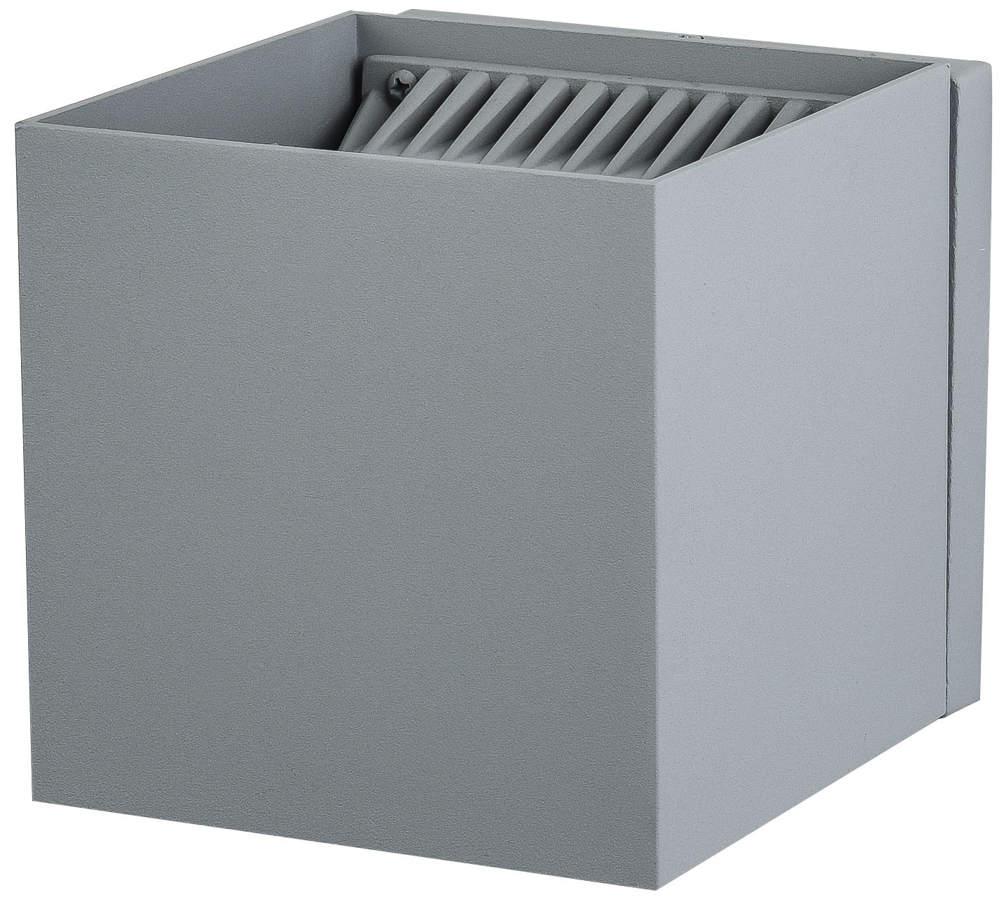 Avenue Outdoor 5"W Cube Up/Down 3000K LED Wall Sconce in Silver