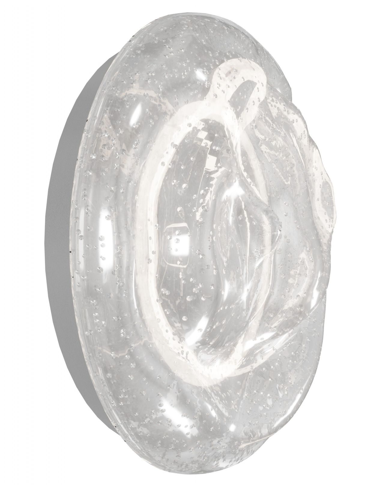 Image 4 Avenue Outdoor 7"H 3000K LED Wall Sconce with Wavy Clear Glass more views