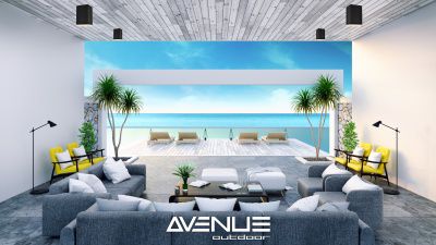 Image 2 Avenue Outdoor 8"H 3000K LED Flushmount in Black more views