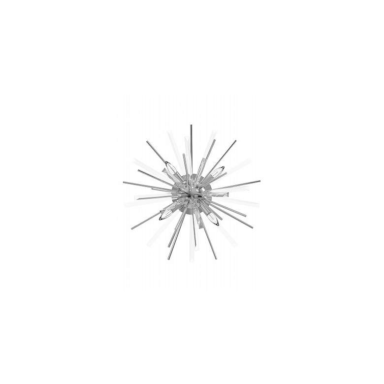 Image 2 Avenue Palisades 24"W Chrome 4-Light Sputnik Ceiling Light more views