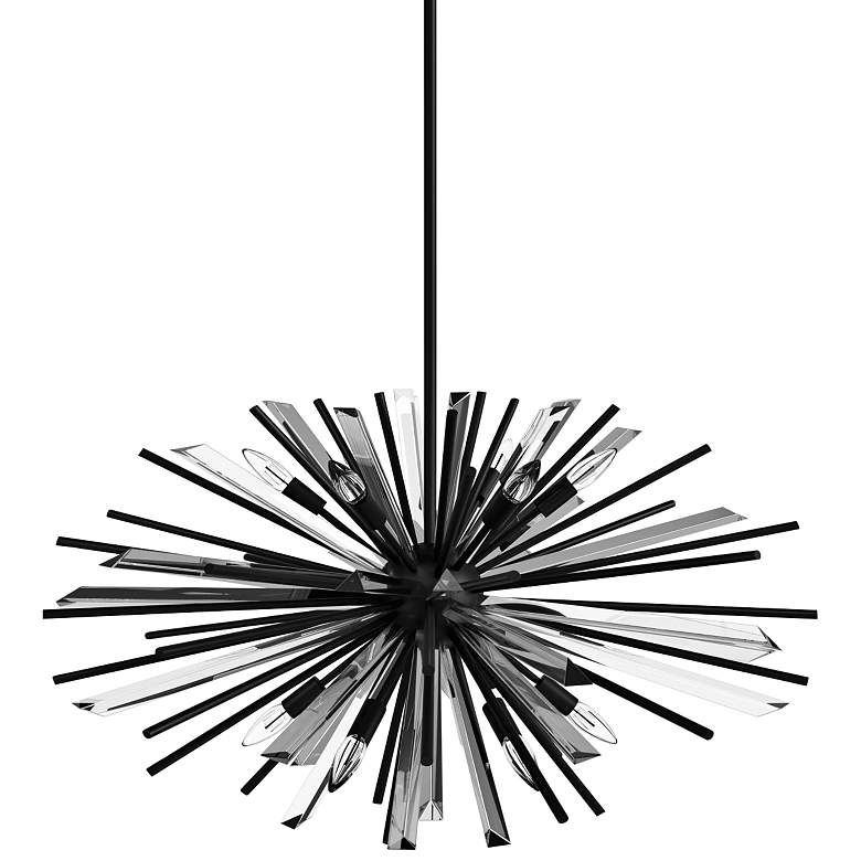 Image 1 Avenue Palisades 31 1/2" Wide Black 8-Light Chandelier