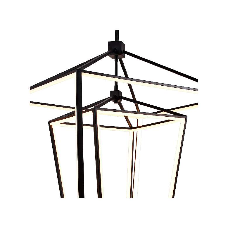Image 2 Avenue Park Ave. 30" Wide Black LED Lantern Pendant Light more views