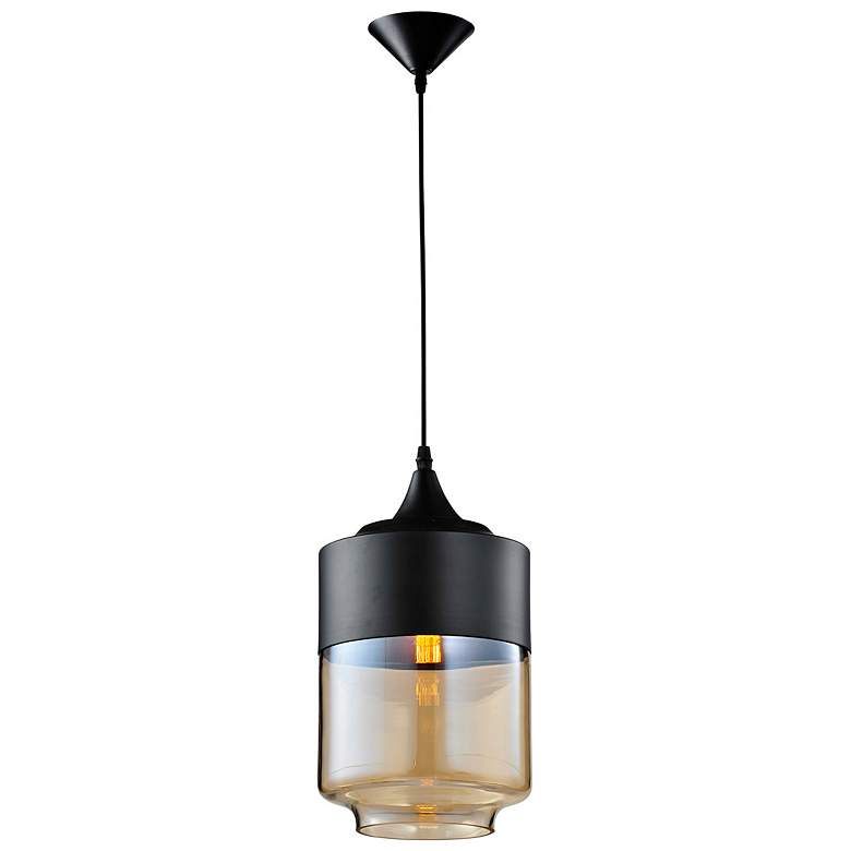Image 1 Avenue Robertson Blvd 7" Wide Black Mini Pendant