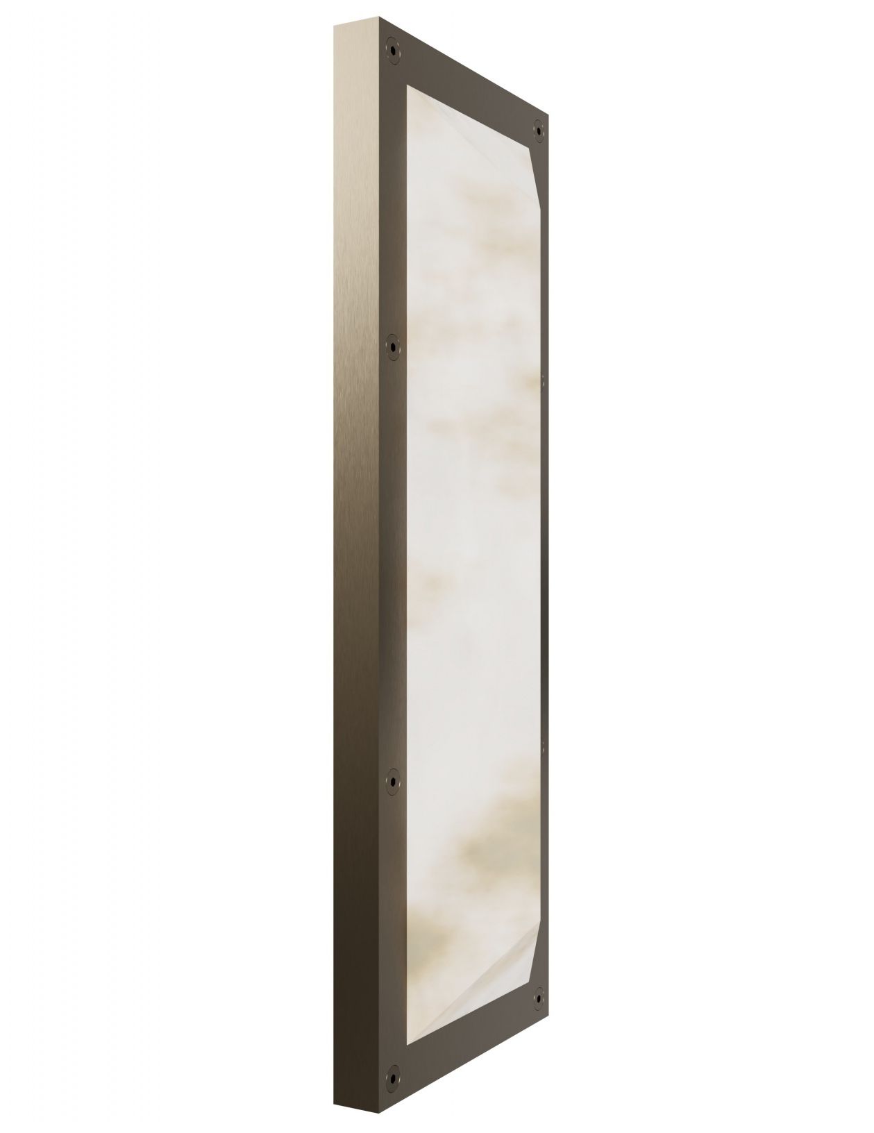 Image 3 Avenue Sedona 20"H Alabaster 3-CCT LED Beveled Wall Sconce in Aged Brass more views