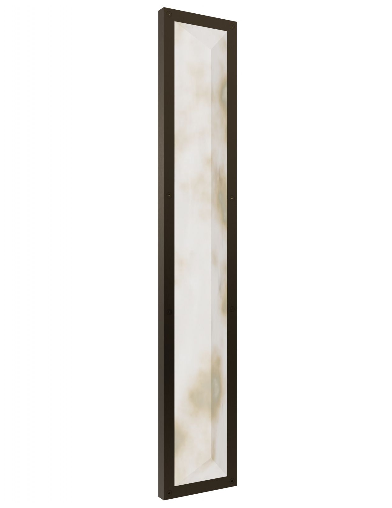 Thumbnail3 of Avenue Sedona 36"H Alabaster 3-CCT LED Beveled Wall Sconce in Aged Brass more views