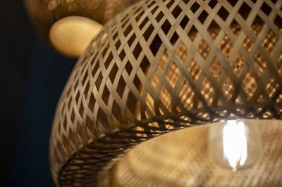 Image 4 Avenue Tulum 17" Wide Natural Bamboo Wicker Pendant Light more views