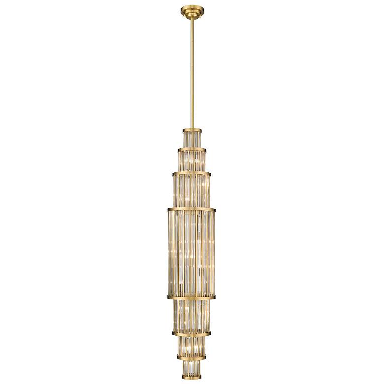 Image 1 Avenue Waldorf 10" Wide Aged Brass 17-Light LED Pendant