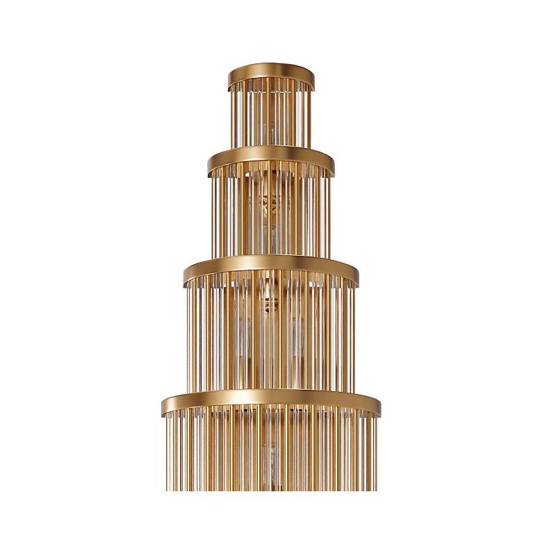 Image 2 Avenue Waldorf 38" High Antique Brass 11-Light Wall Sconce more views
